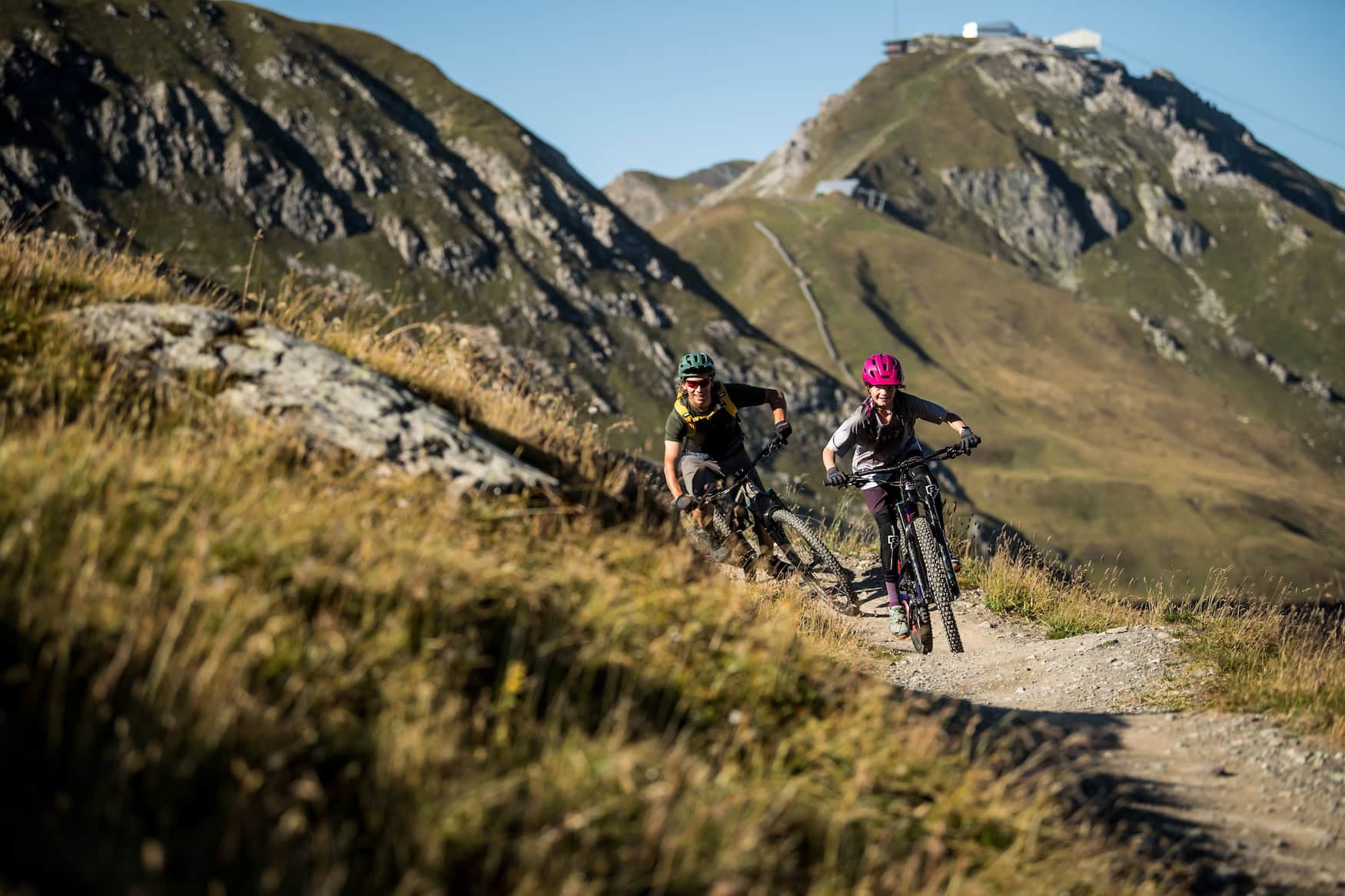 Mountainbiken in Arosa in der Schweiz