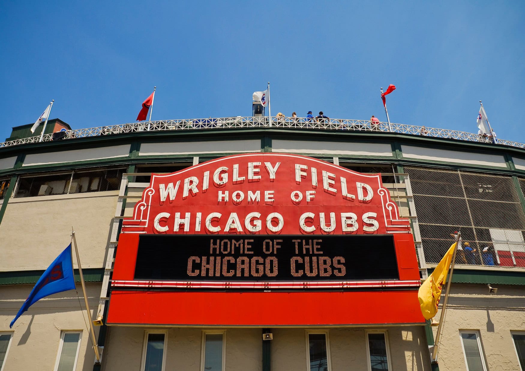 Das Zuhause der Cubs, das Wrigley Field.