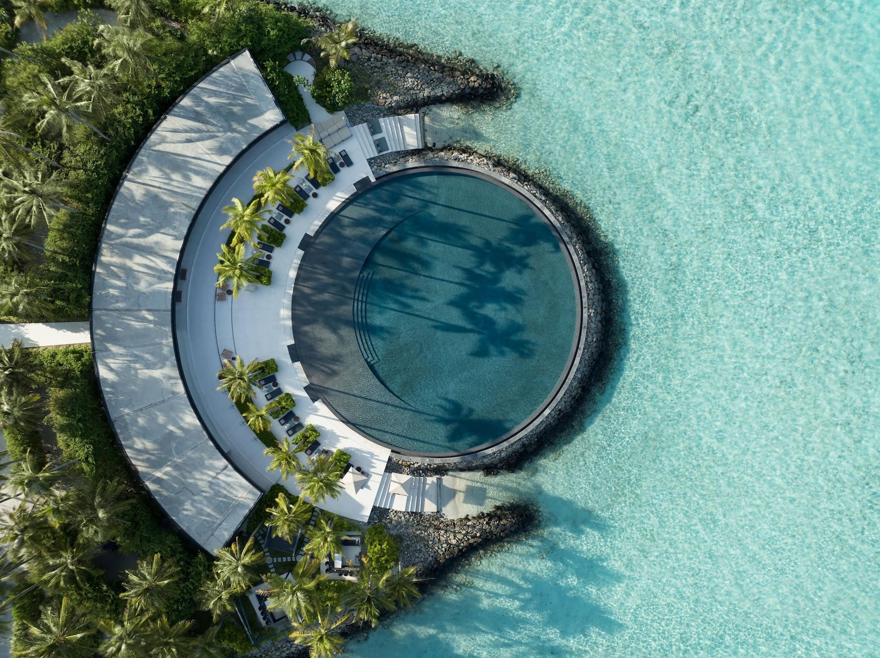 Resort von The Ritz-Carlton auf den Malediven