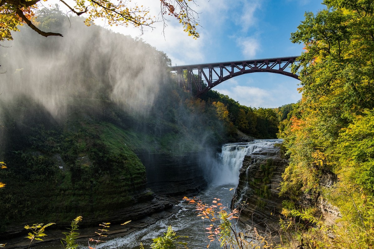Blick auf den Letchworth State Park.