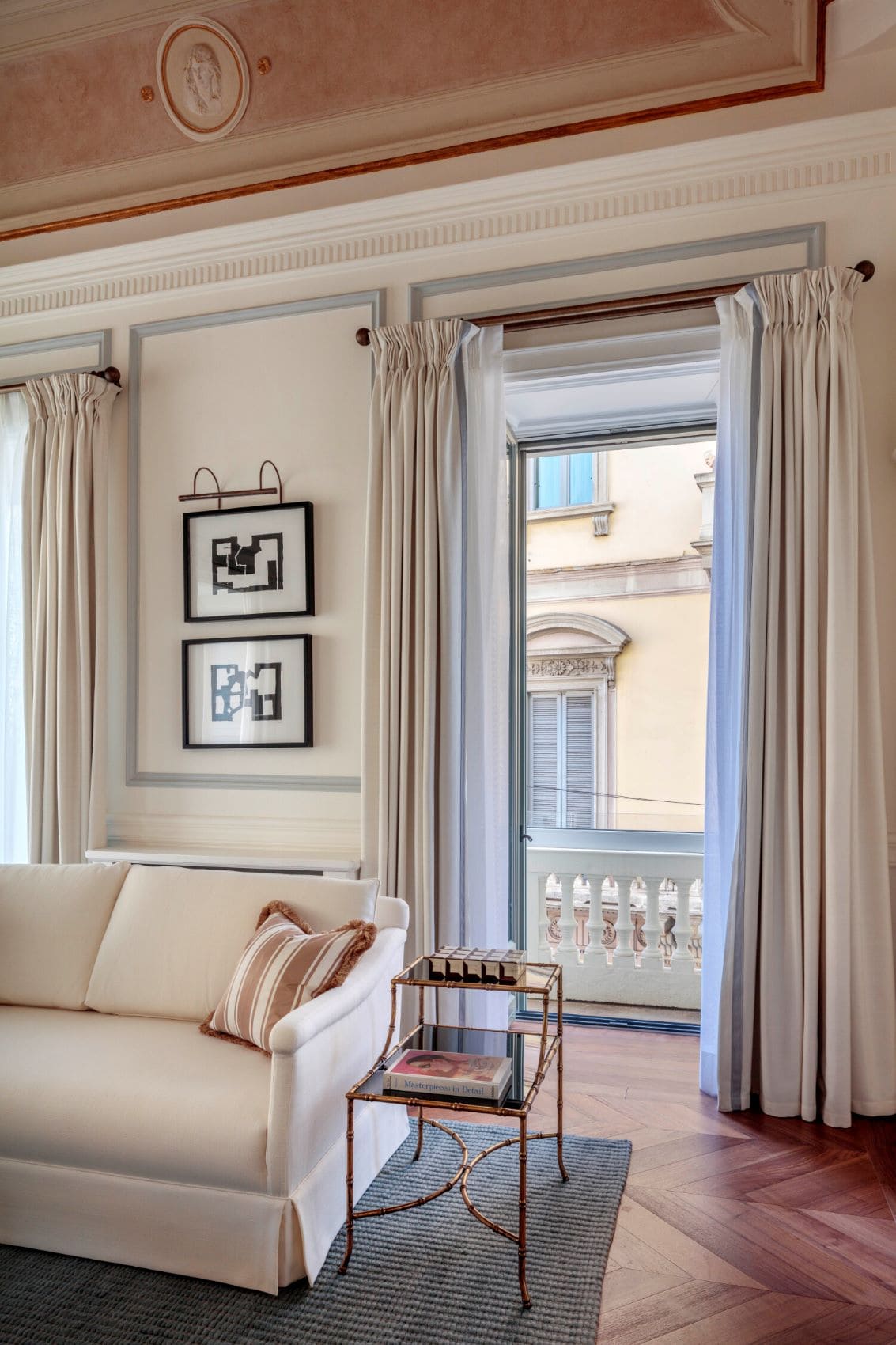 Apartment mit Balkon im Rocco Forte House Mailand