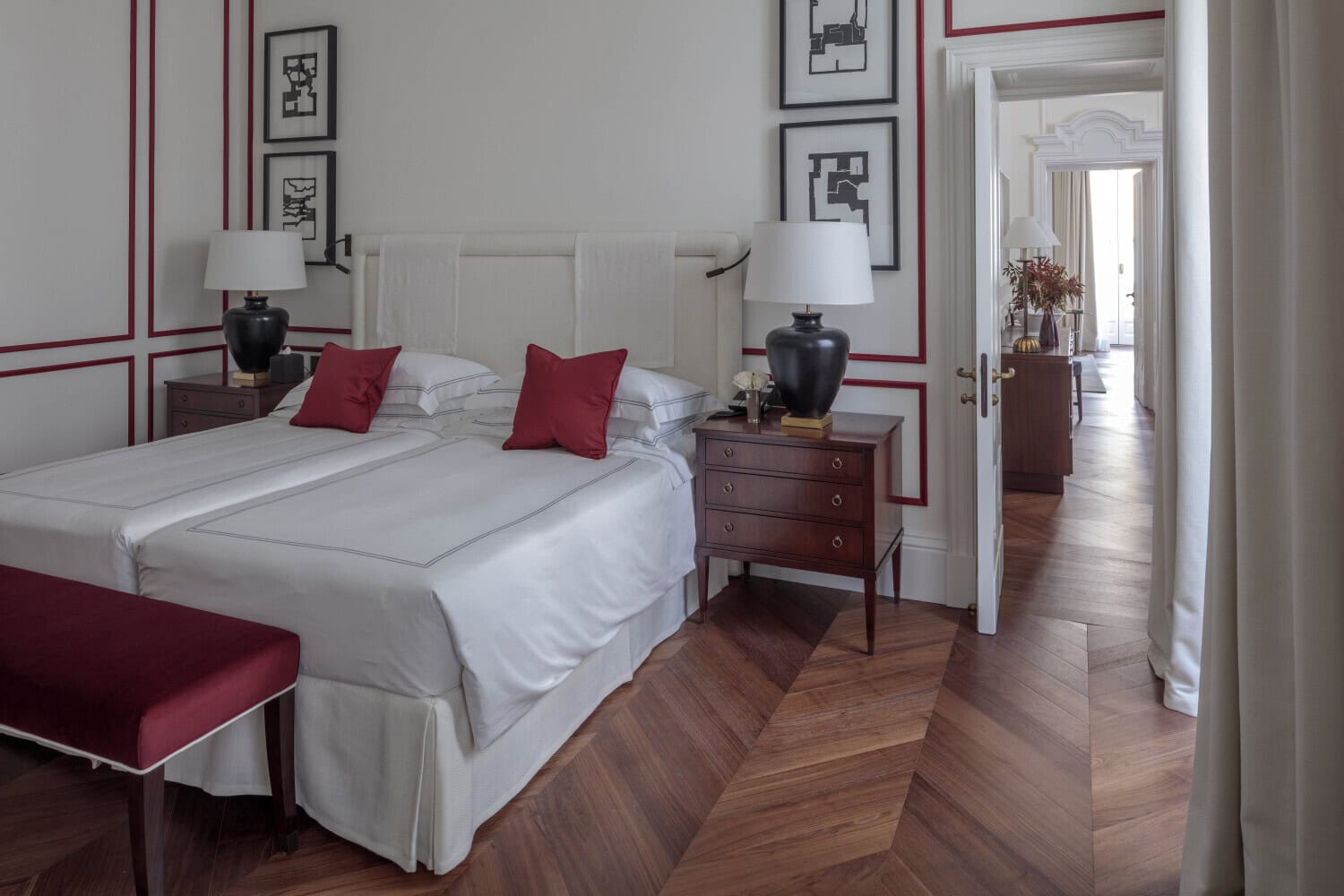 Schlafzimmer im Rocco Forte House via Manzoni