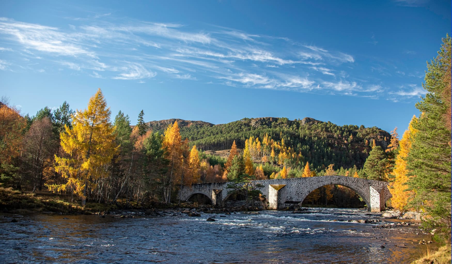 Landschaft in den Highlands in Schottland