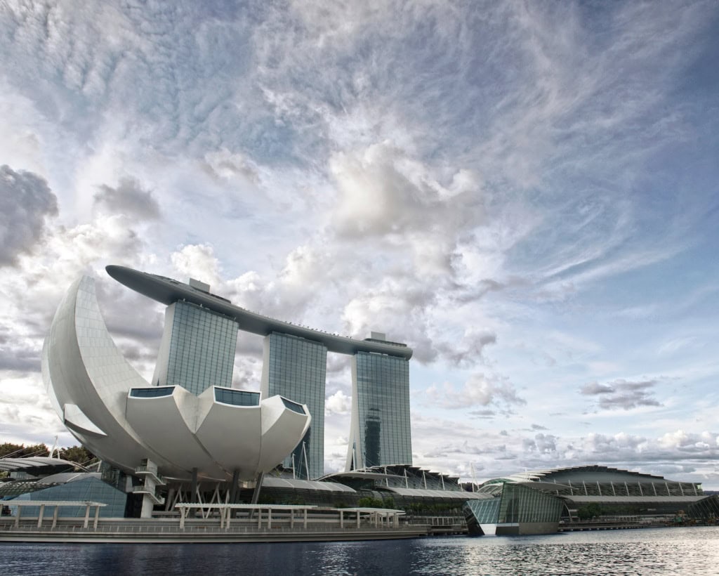 Skyline des Marina Bay Sands in Singapur
