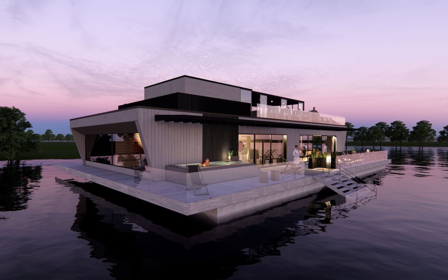 Das Sauna-Restaurant Kaihu (Illustration).