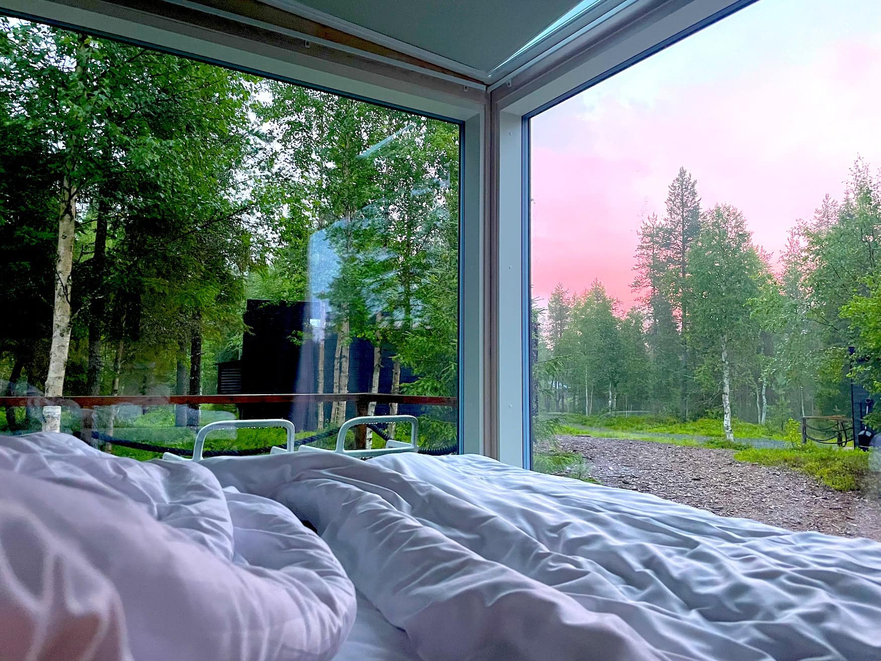 Glashaus in Finnland