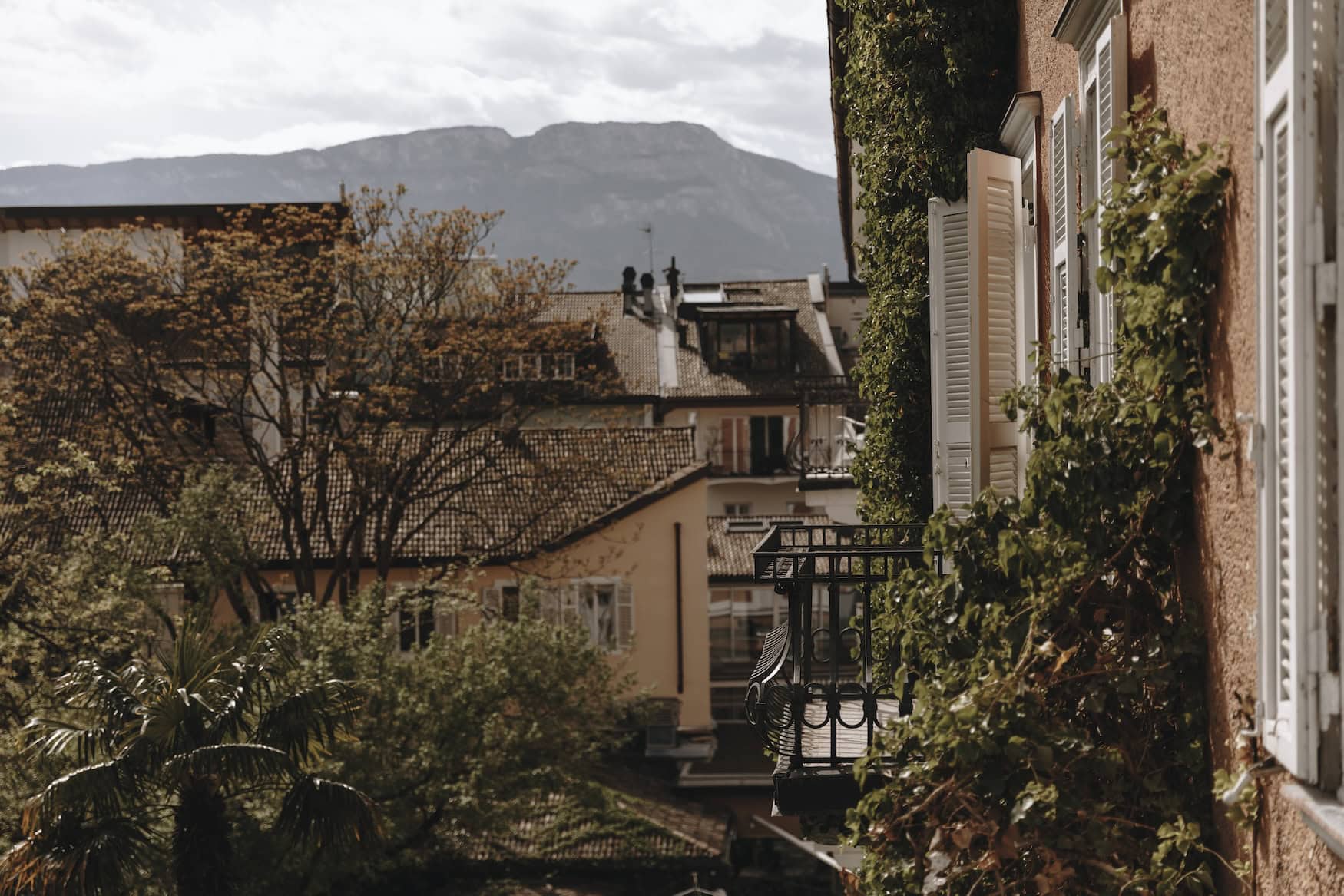 Fassade in der Altstadt in Bozen