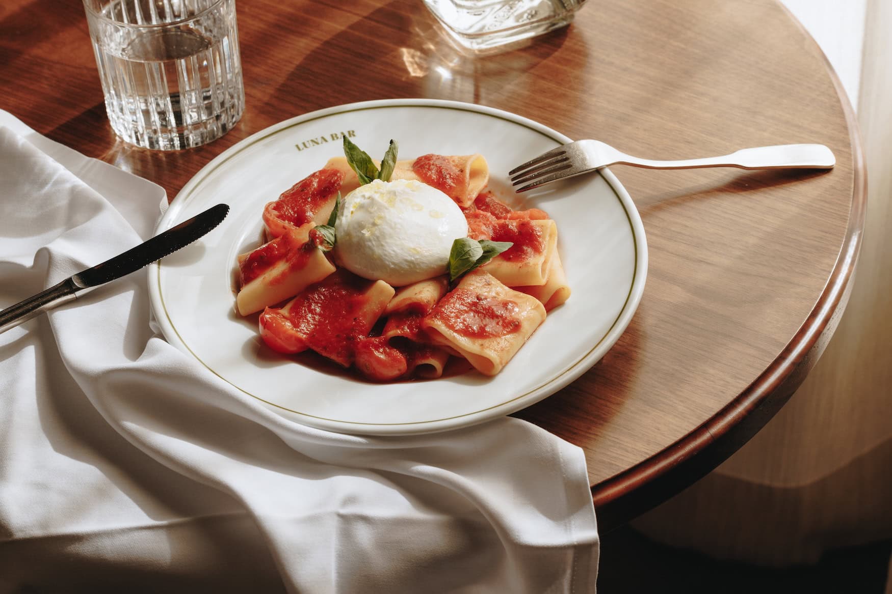 frische Pasta mit Burrata