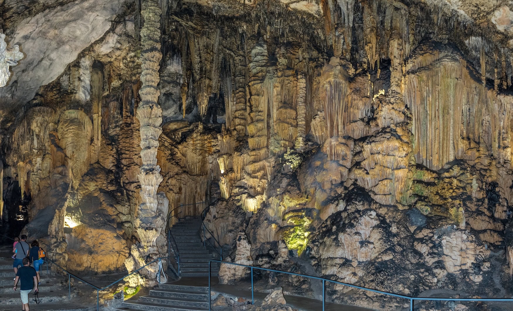 Panoramaaufnahme in der Cuevas de Arta, die Höhle von Arta, Mallorca, Spanien