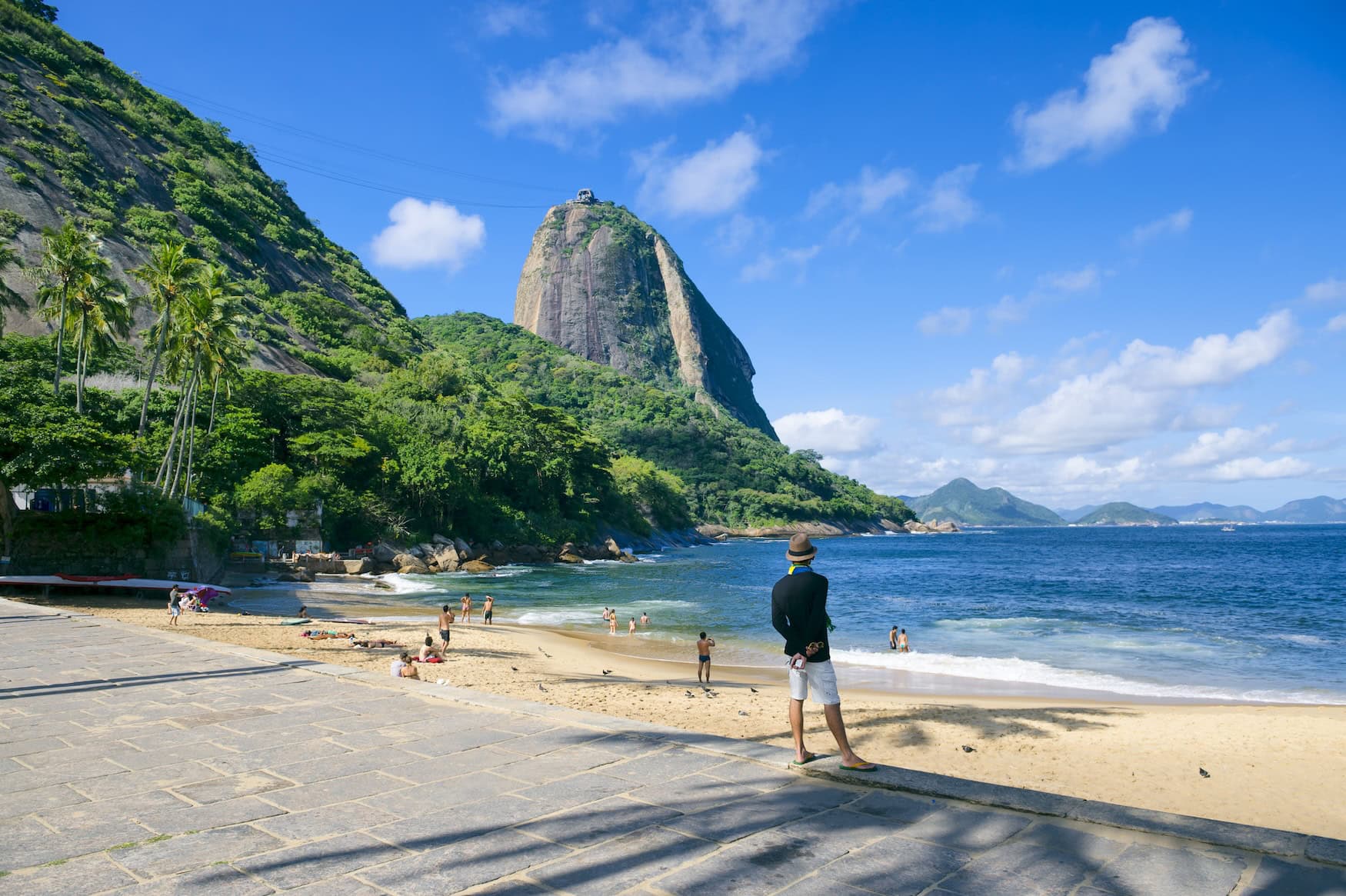 Der Strand Praia Vermelha in Rio.