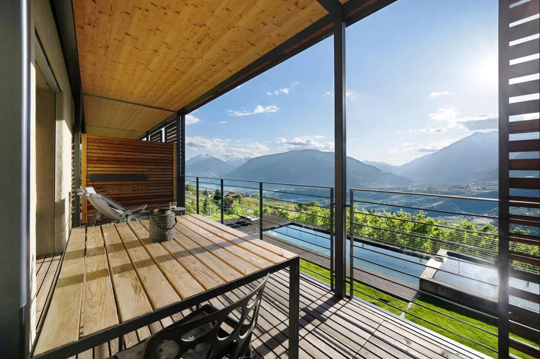 Ausblick im Dahoam Refugium und Chalet