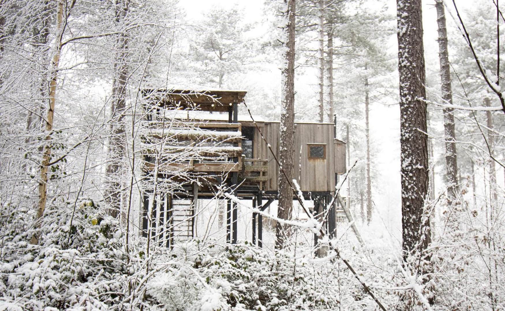 Winter Glamping in Belgien