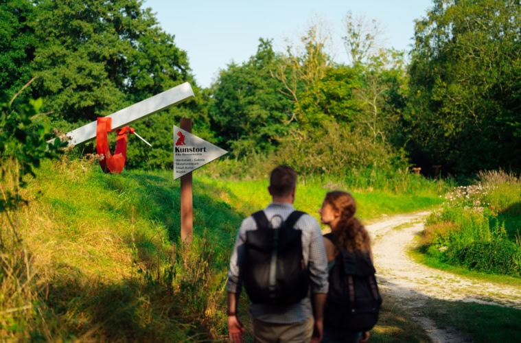 Am Kunstort Alte Wassermühle in Wreechen auf Rügen
