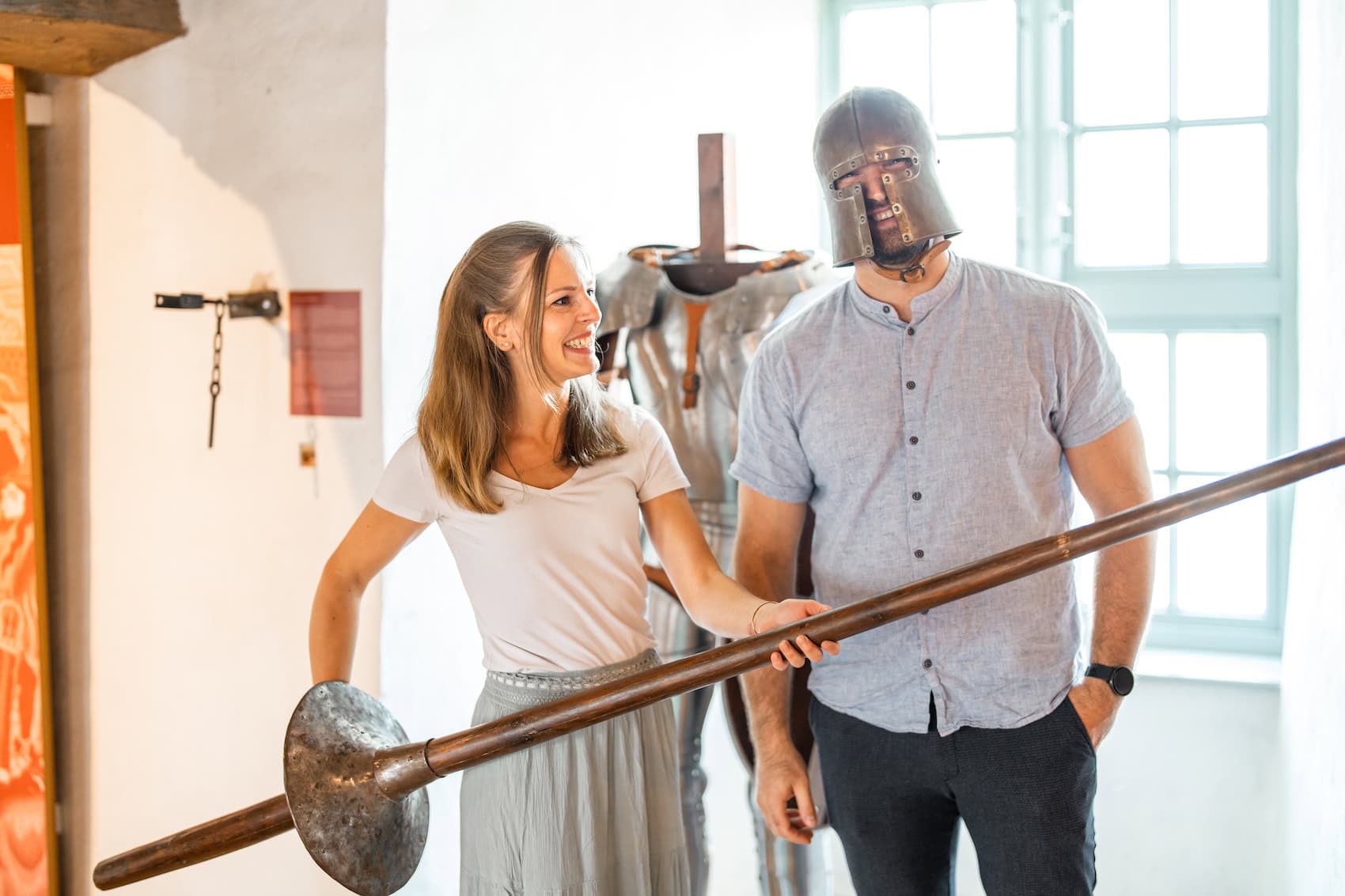 Ein Besuch im Burgmuseum von Neustadt-Glewe ist ein Ausflug ins Mittelalter. I Foto: TMV/Gross