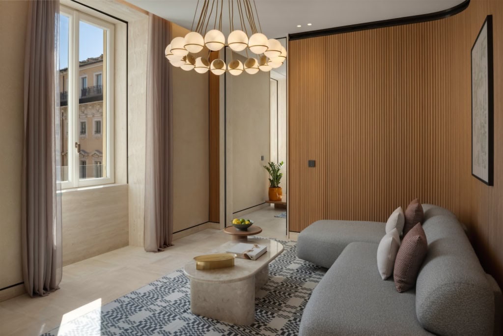 Six Senses Rome luxuriöses Hotelzimmer