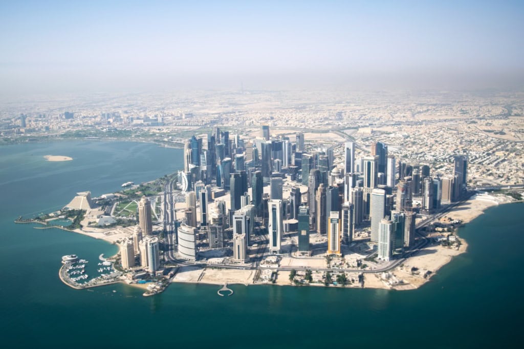 Doha von oben.