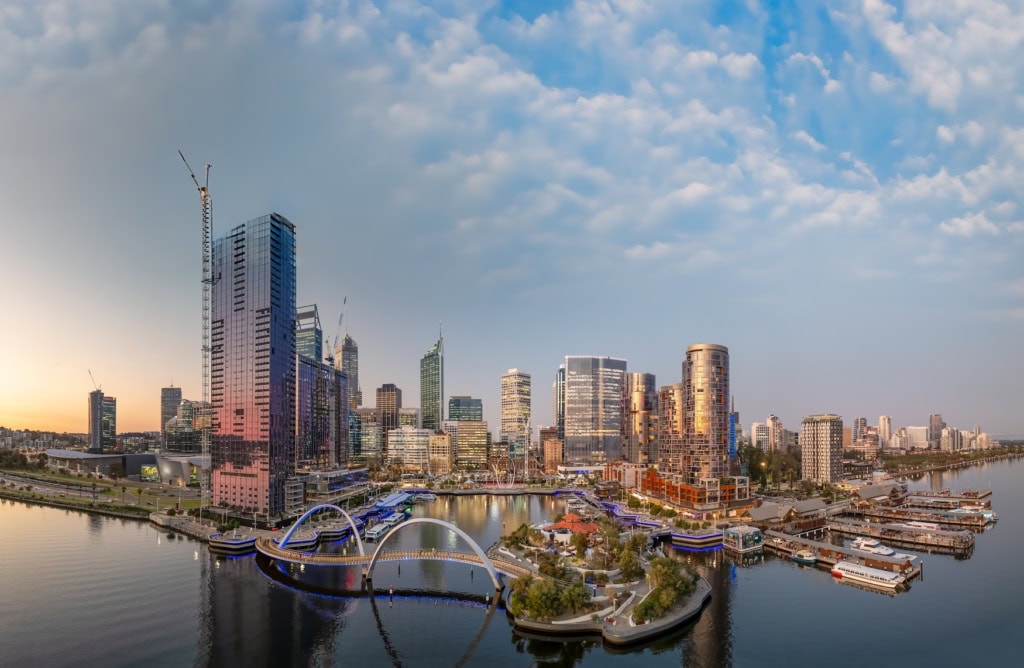 Elizabeth Quay in Perth in Australien.
