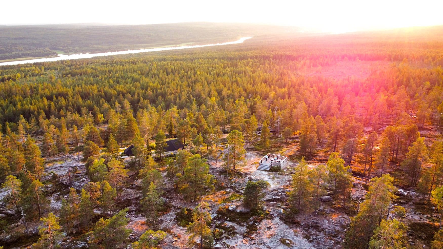 Mitternachtssonne in Finnland