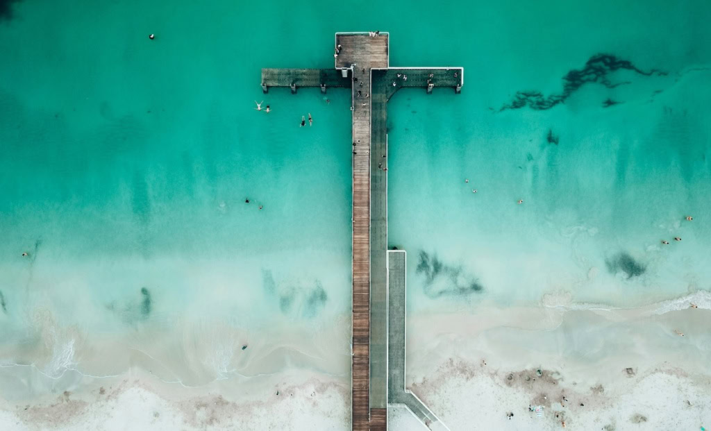 Strandabschnitt in Fremantle.