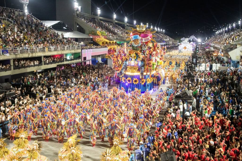 Auftritt der Portela-Sambagruppe im Sambodrome im März 2025 in Rio de Janeiro