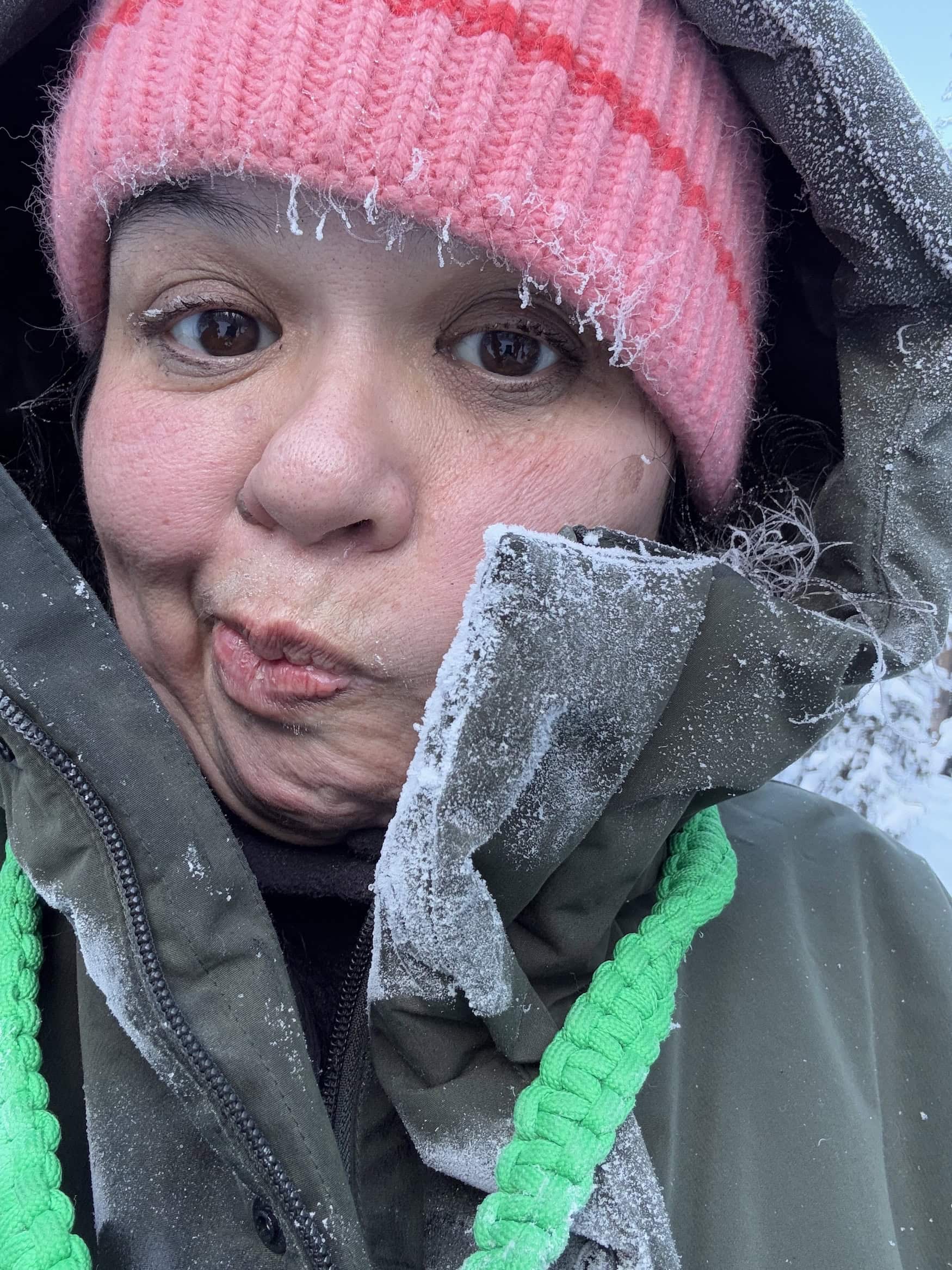 Chefredakteurin Jenny im kanadischen Winter