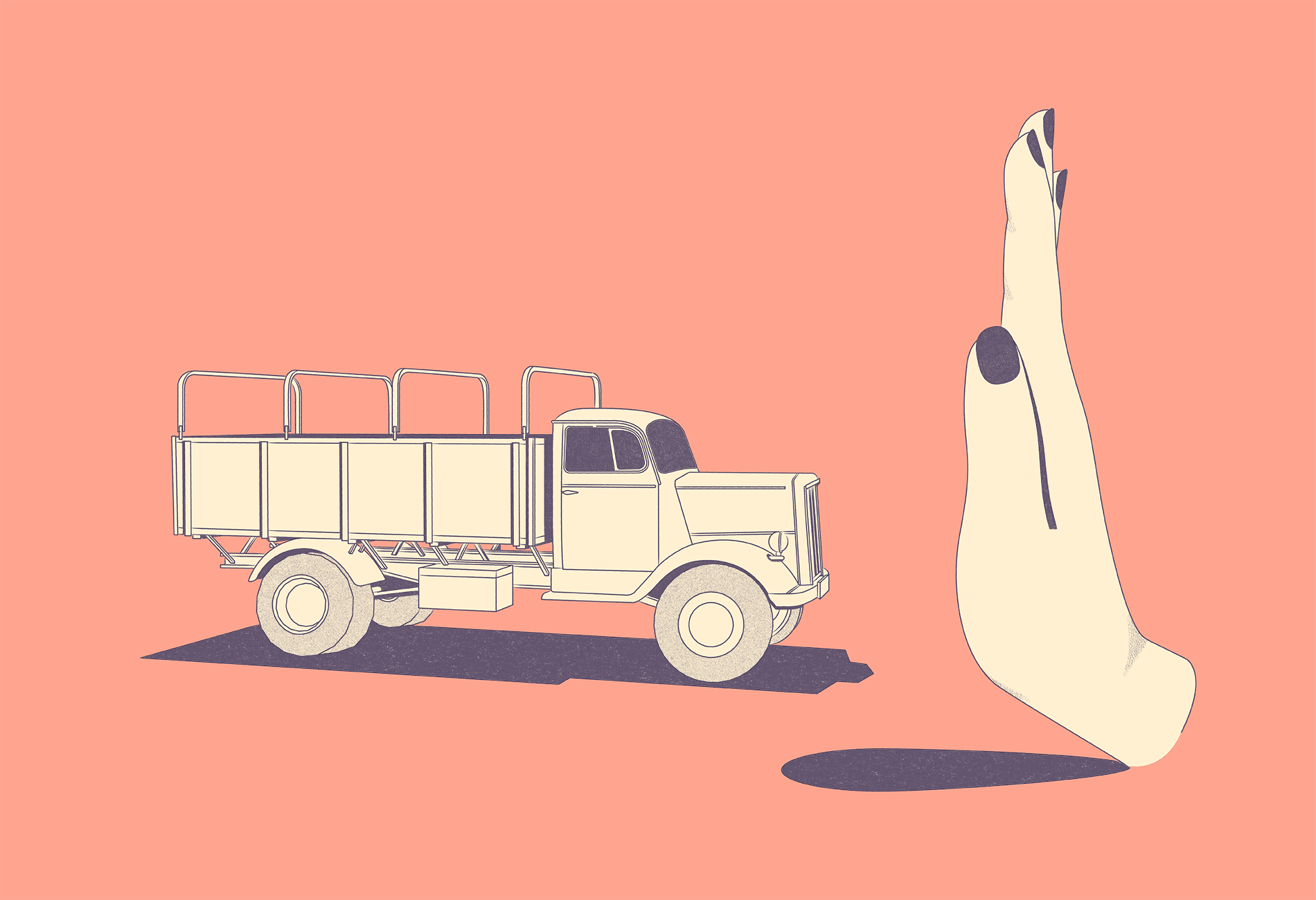 Mit dem Lkw nach Mosambik, Illustration