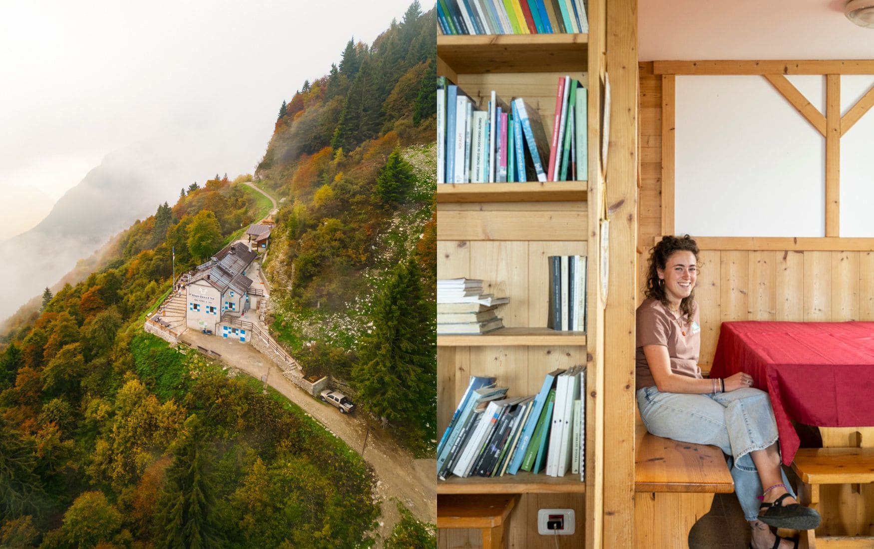 Valentina Santonis im Rifugio Pernici