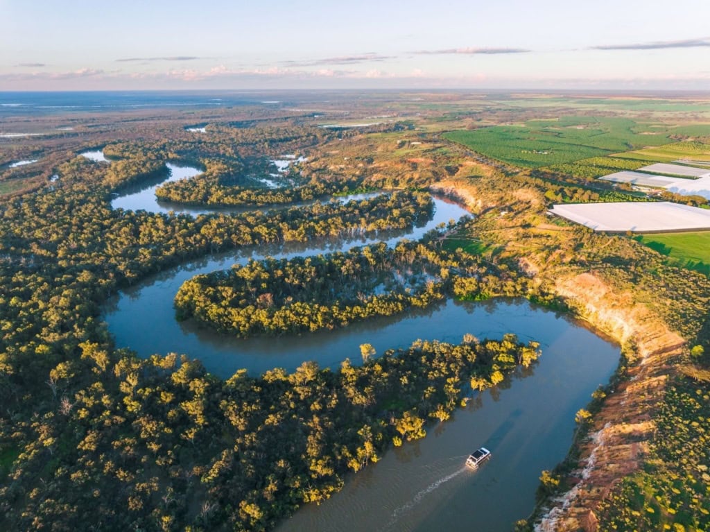 der Flusslauf des Murray Rivers