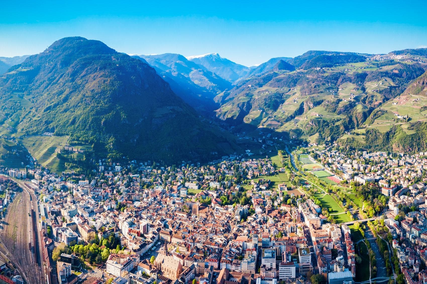 Panorama von Bozen, Südtirol 
