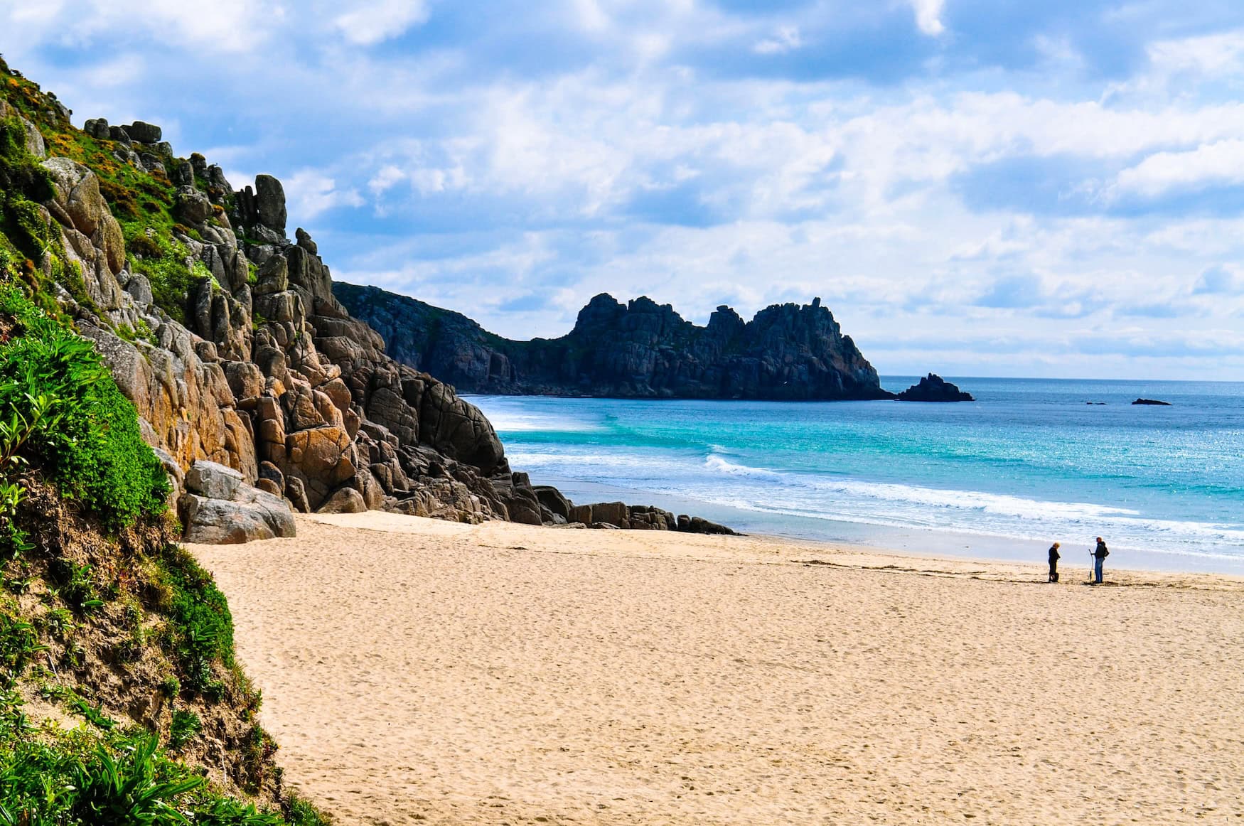 die schönsten Strände in England: Porthcurno Beach in Cornwall 