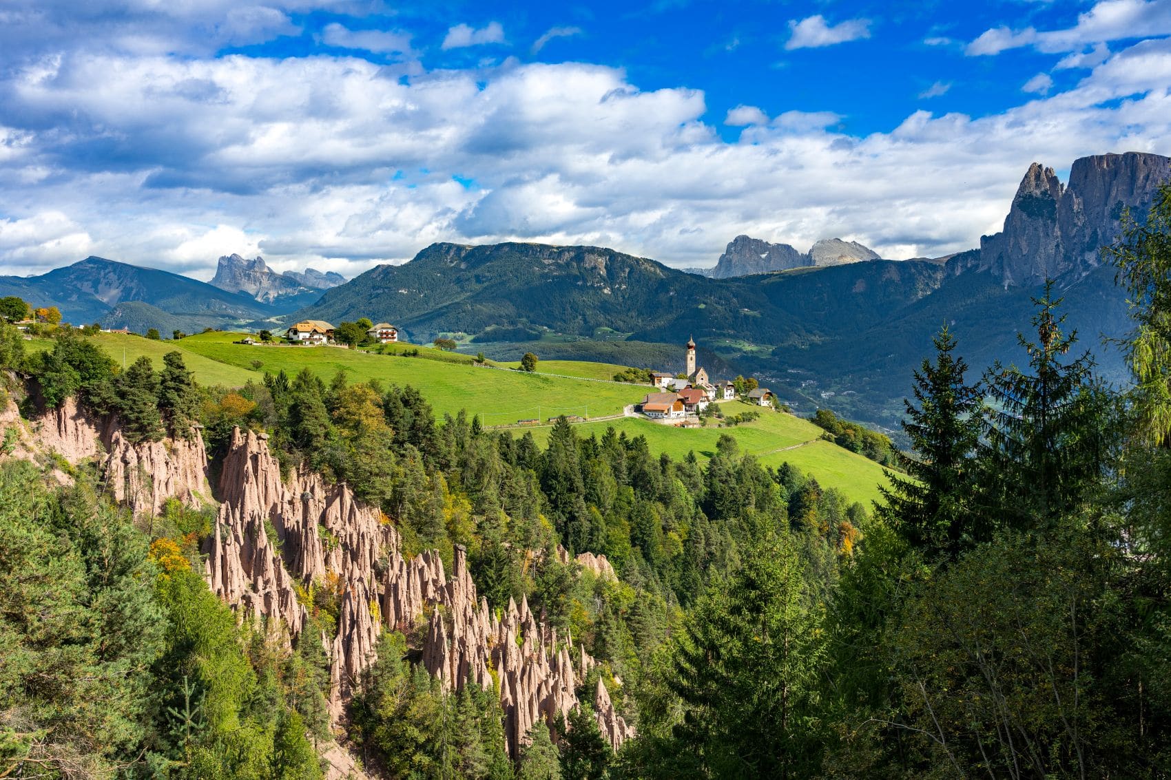 Erdpyramiden in Ritten in Südtirol 