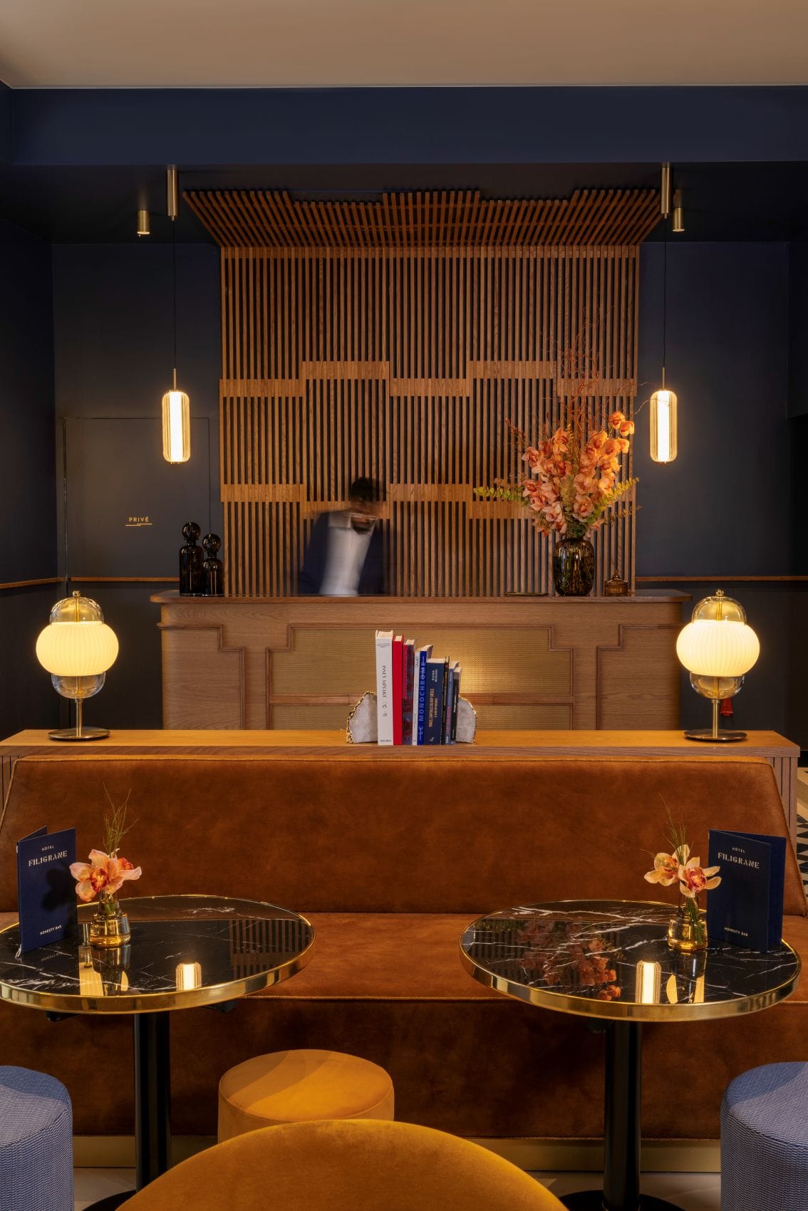 Lobby und Rezeption im Hotel Filigrane in Paris