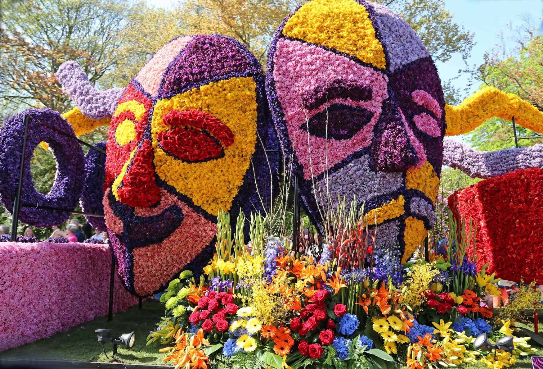 Bollenstreek-Tulpen-Parade in den Niederlanden