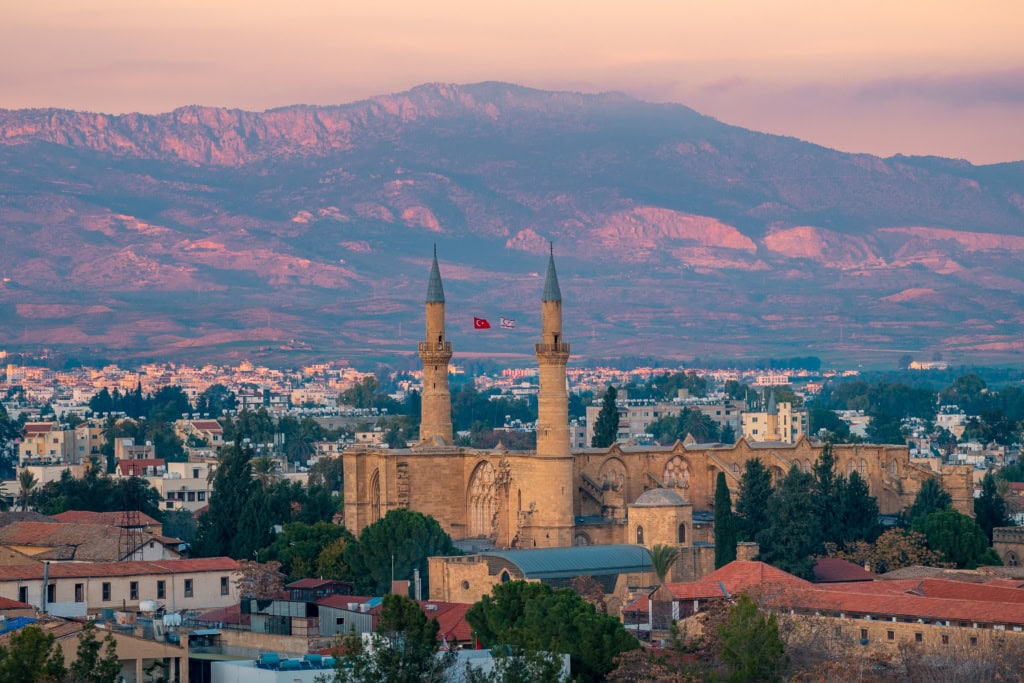 Blick auf Nikosia, die Hauptstadt von Zypern.