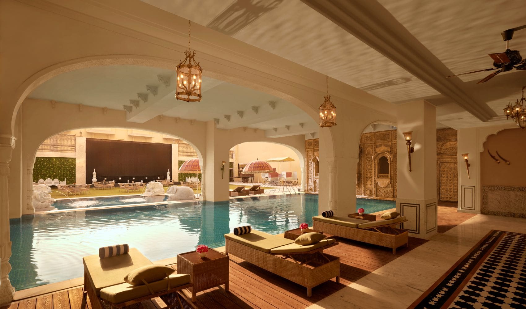 Pool im Anantara Jewel Bagh Jaipur