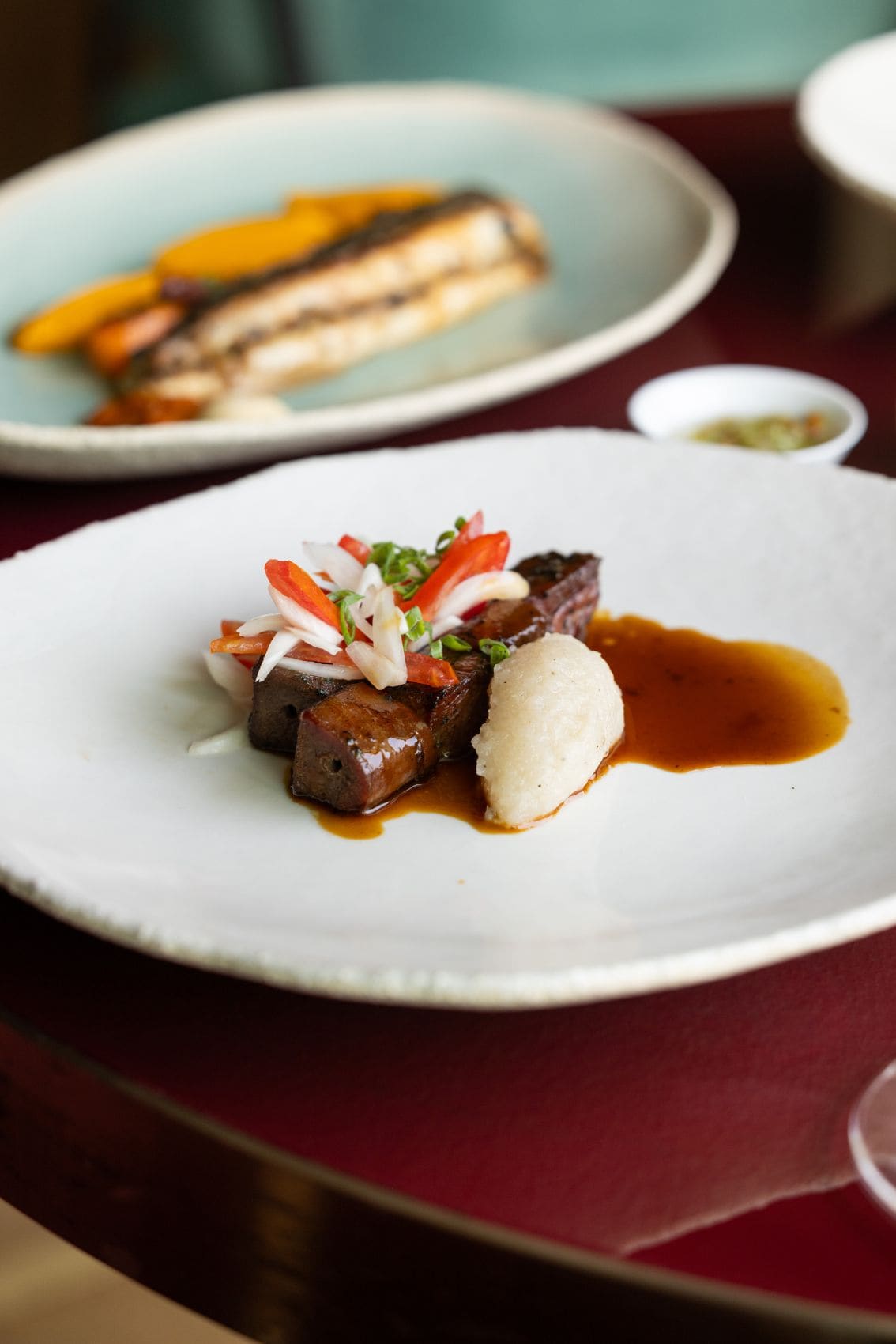 Essen im Restaurant L'ami im Sofitel Hotel Cotonou