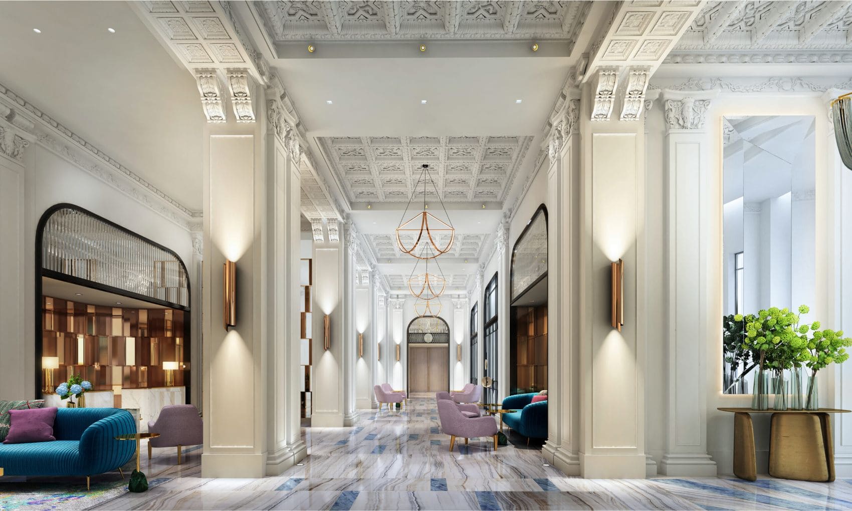 Lobby im Fairmont The Breakers Long Beach