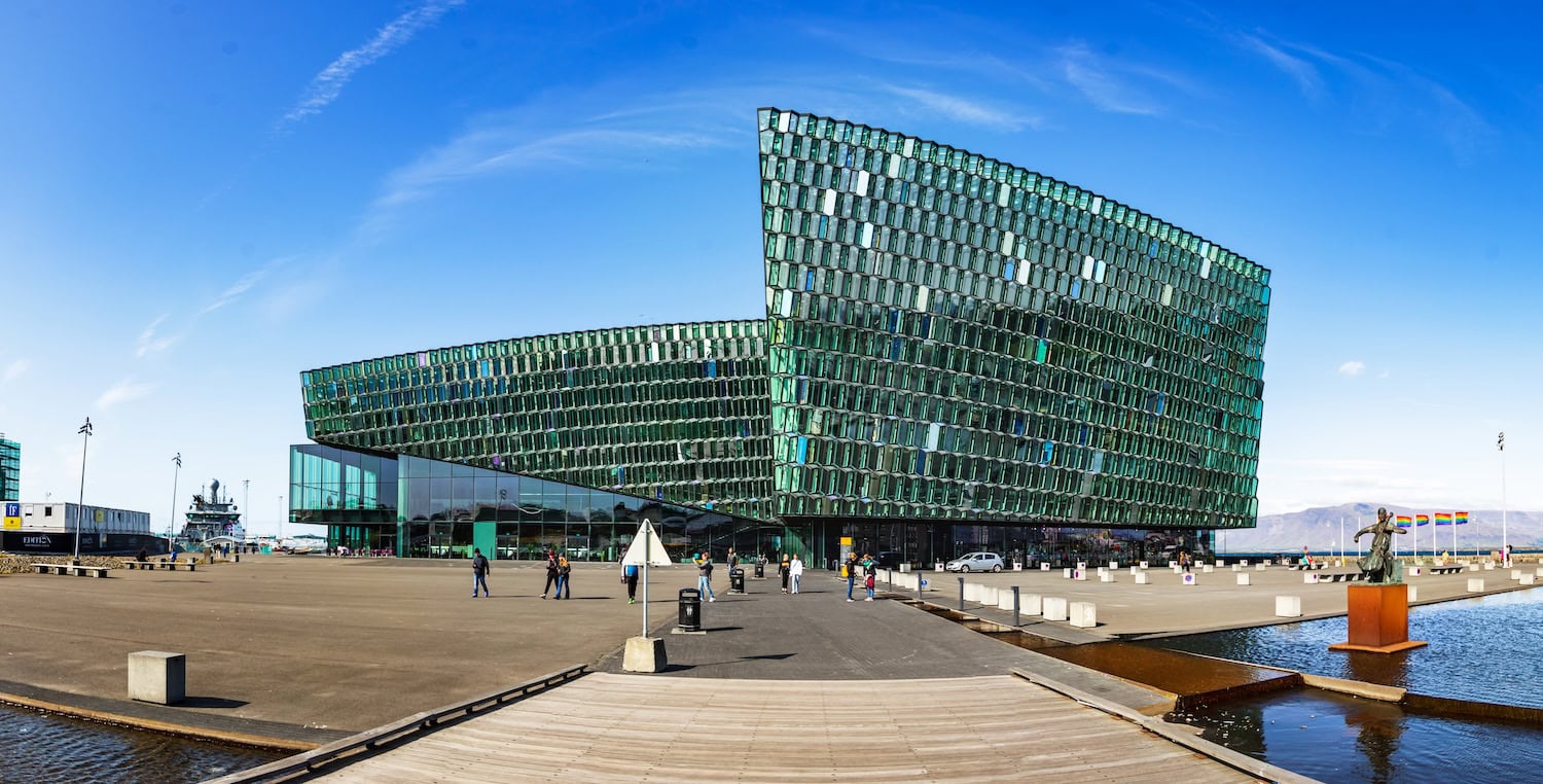 Das Harpa Konzerthaus in Reykjavík