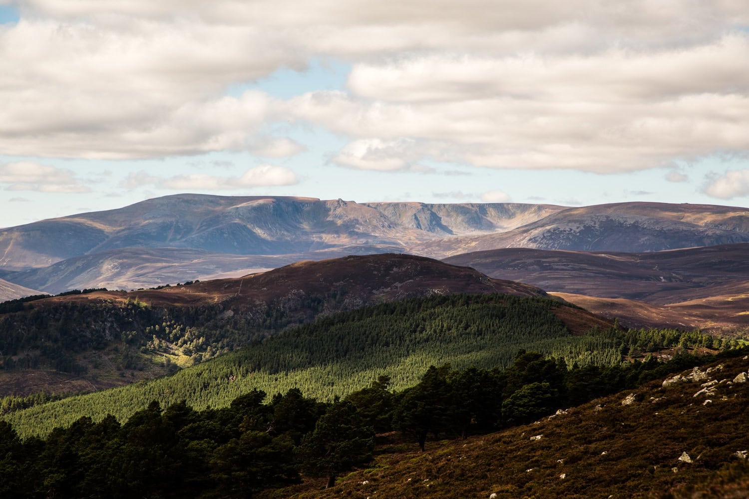 Die Landschaft der schottischen Highlands