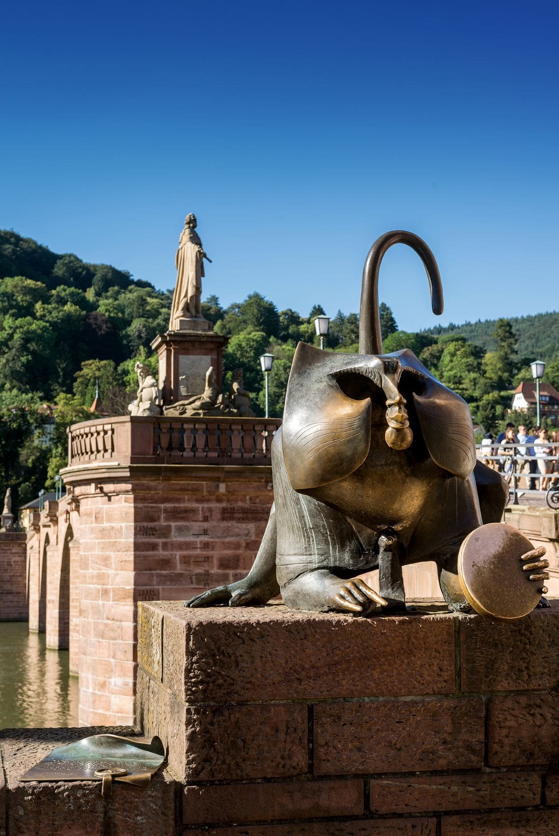 Skulptur Brückenaffe Heidelberg
