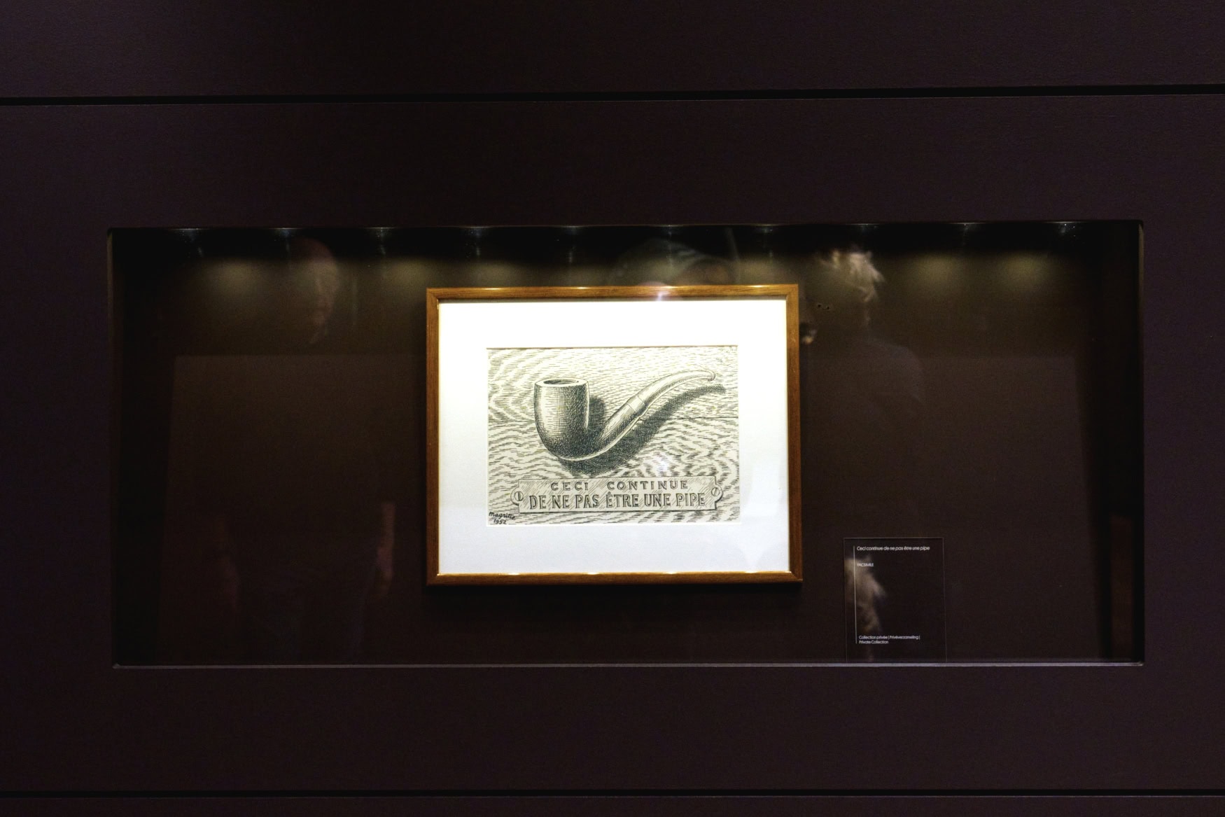 Bild (k)einer Pfeife im Magritte-Museum, einer Sehenswürdigkeit in Brüssel