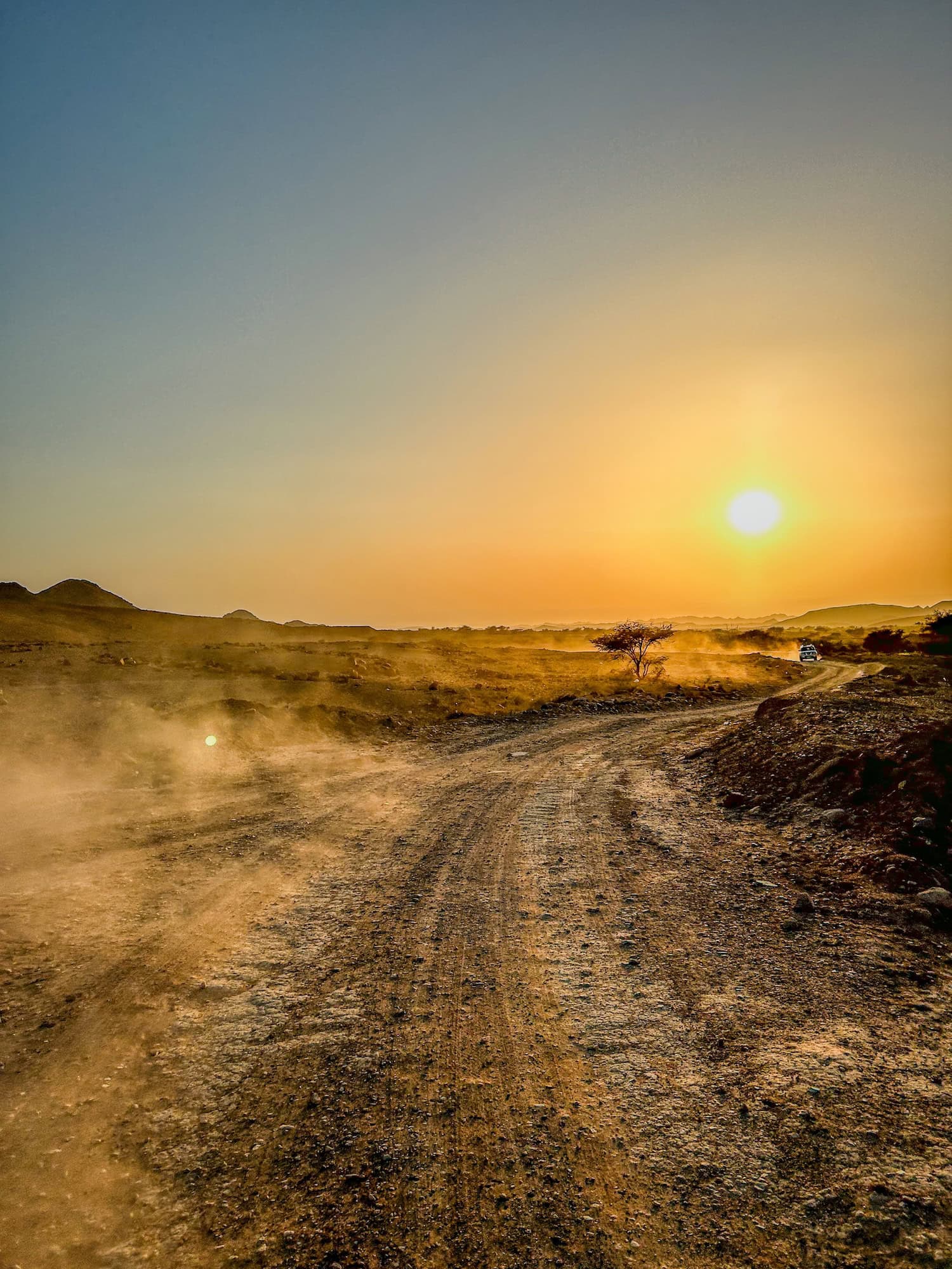 Sonnenuntergang in Jordanien