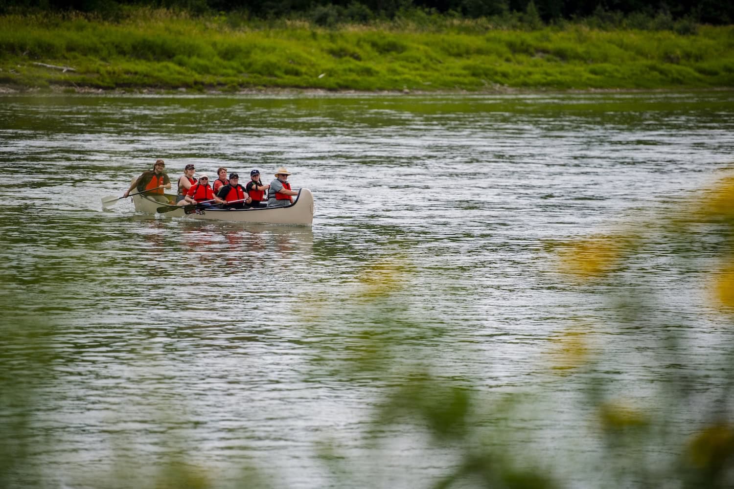 Kanutour auf dem Saskatchewan River