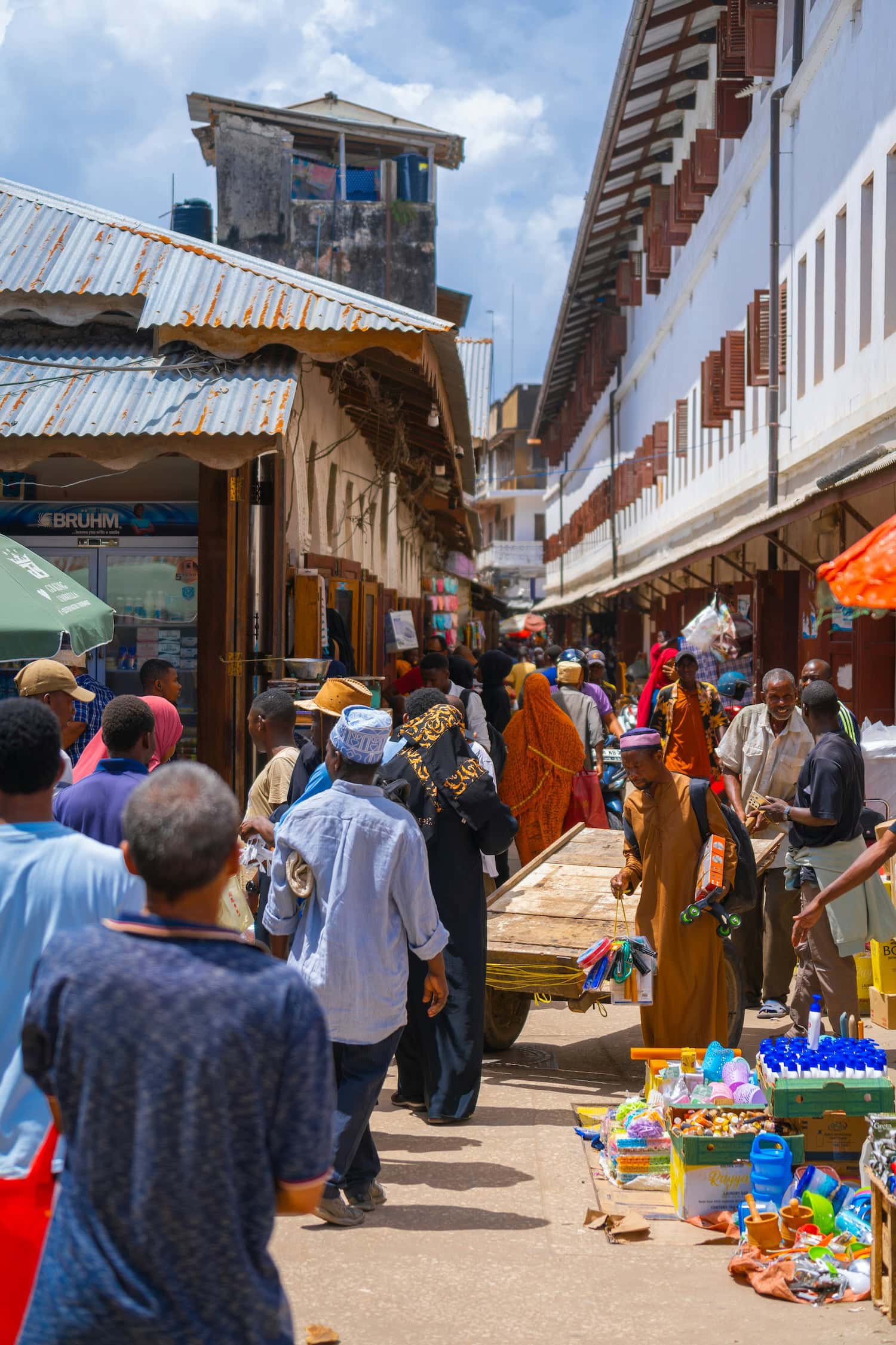 Die wuselige Altstadt in Stone Town auf Sansibar