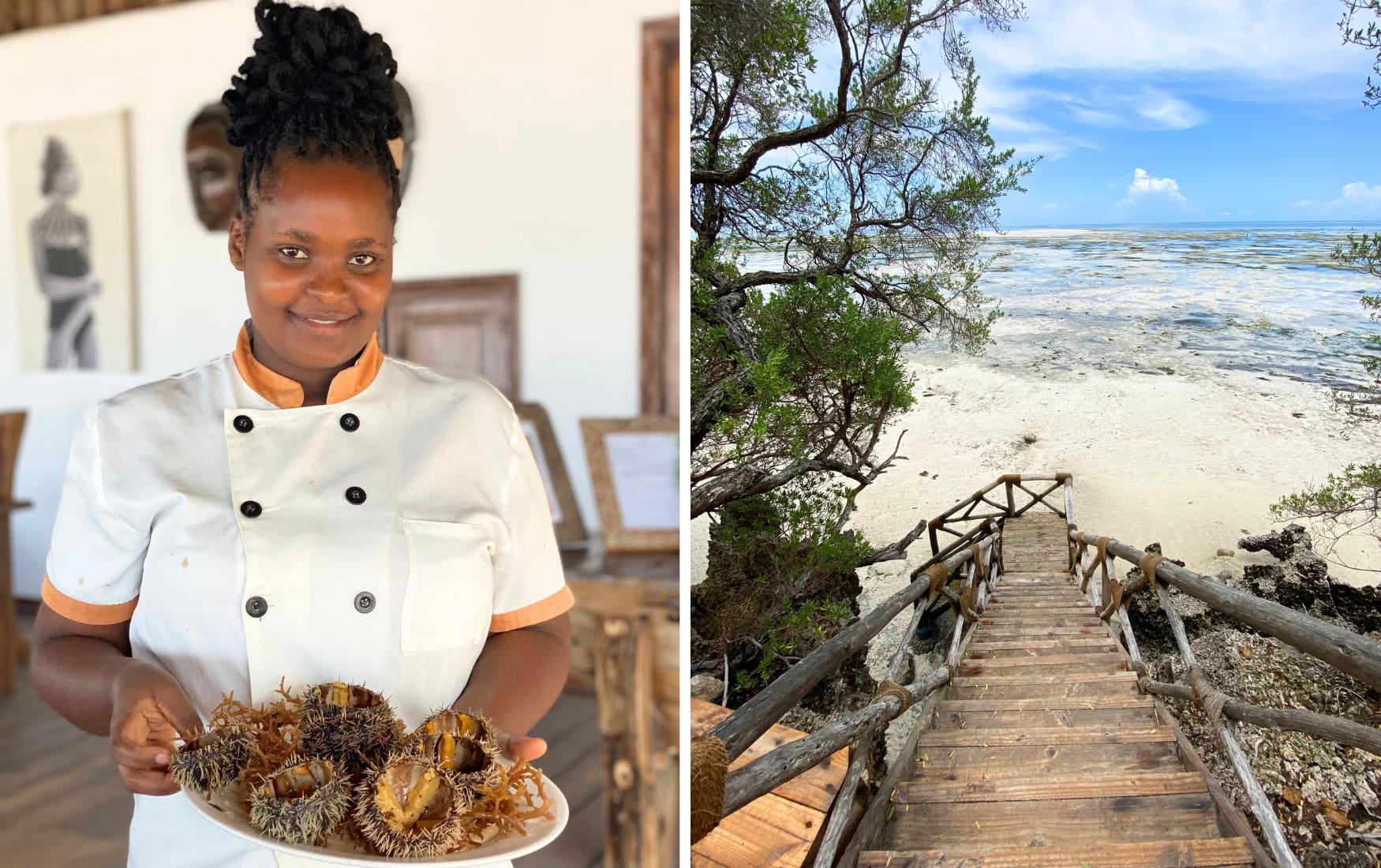 Lunch auf Pongwe Island 