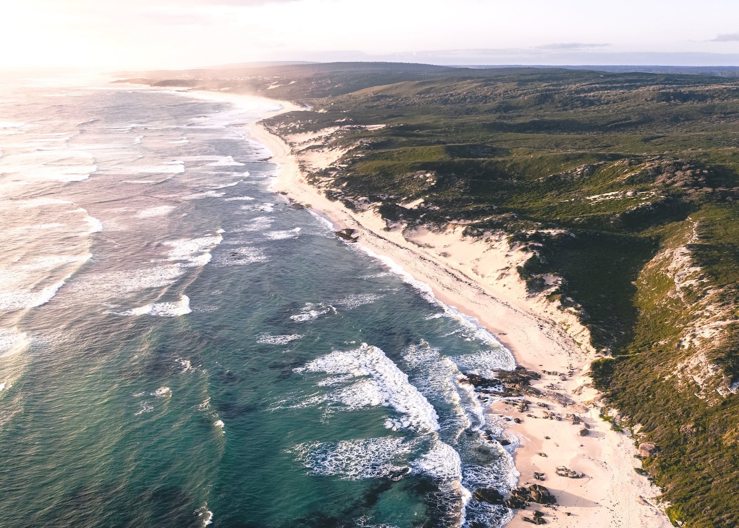 Redgate Beach in der Region Margaret River in Westaustralien