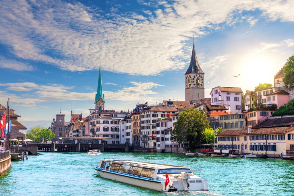 Blick auf Zürich.