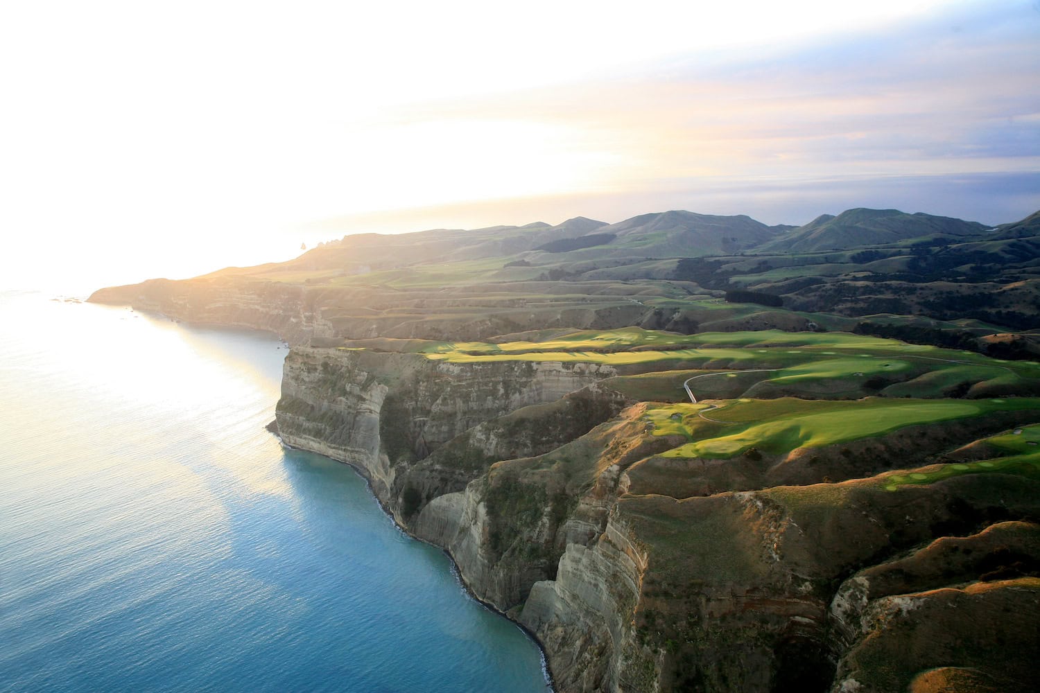 Die Hawkes Bay mit dem Cape Kidnappers in Neuseeland