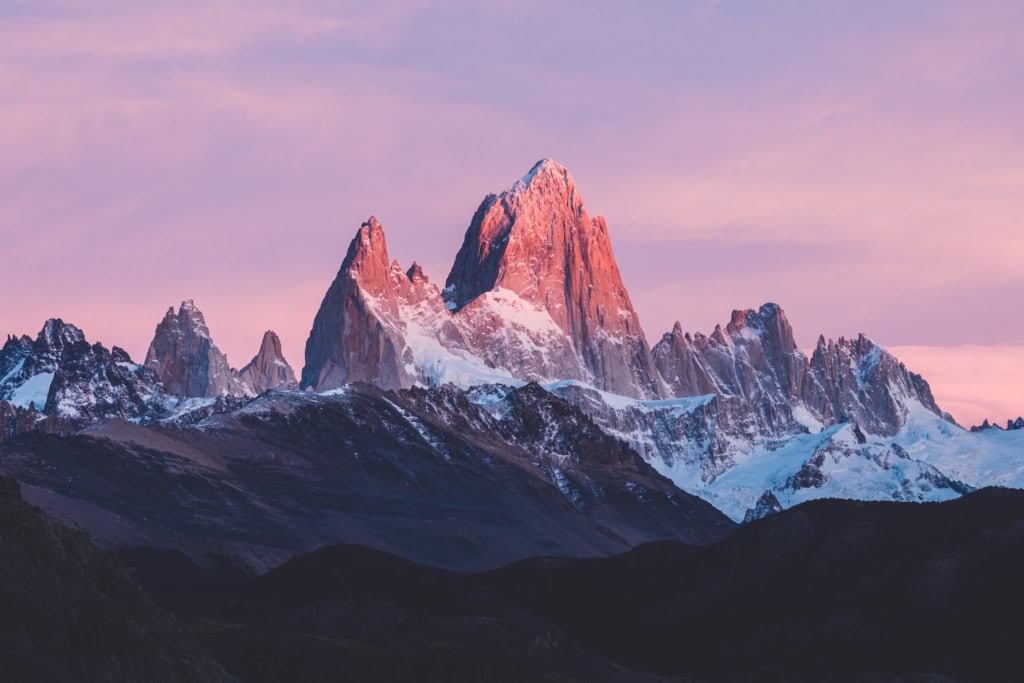 Gipfel Fitz Roy in Südamerika