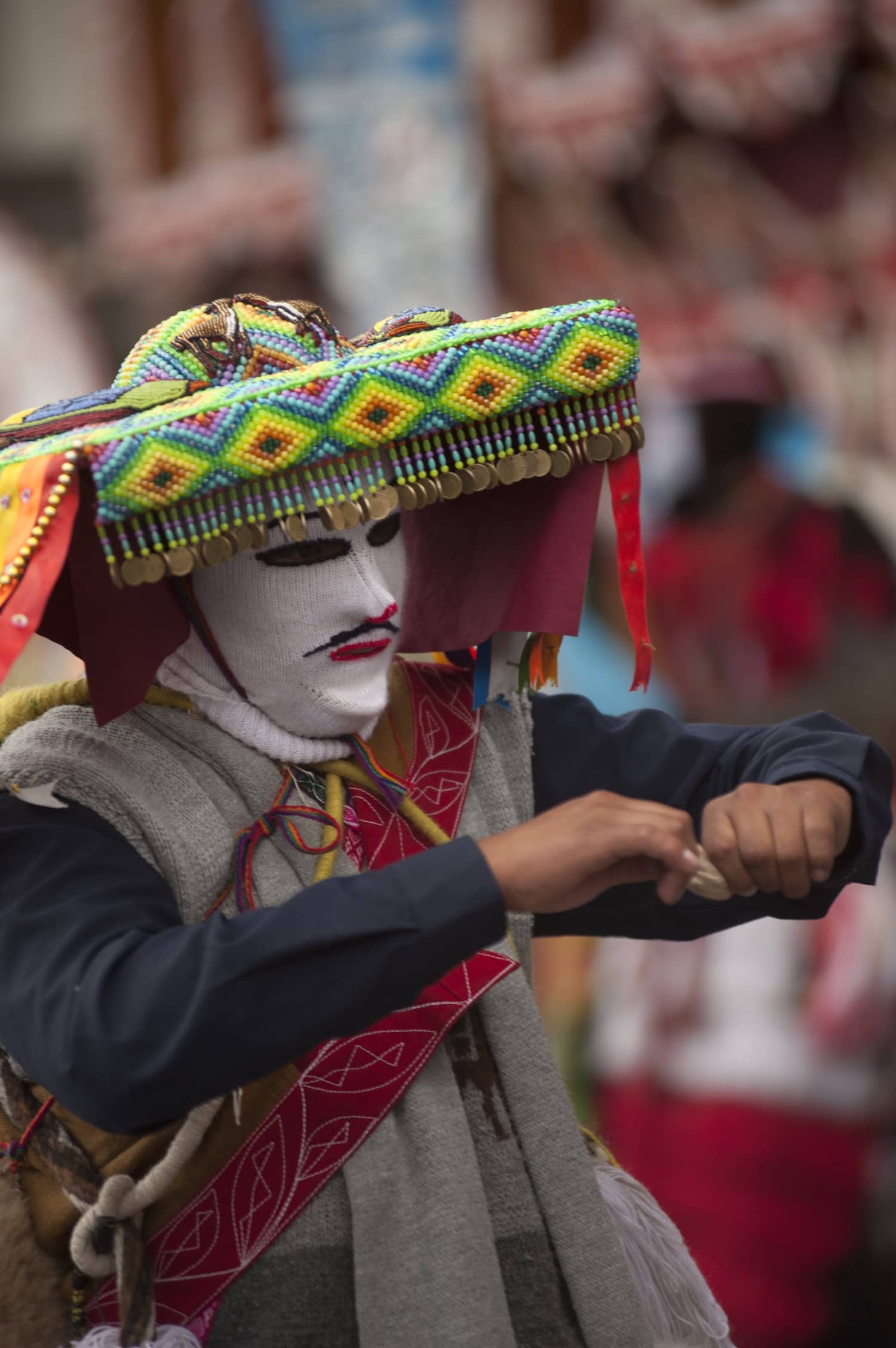 Pilgerzug beim Qoyllurit’i-Ritual in Peru